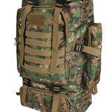 Slimbridge 80L Military Tactical Backpack - 45-Degree Angle