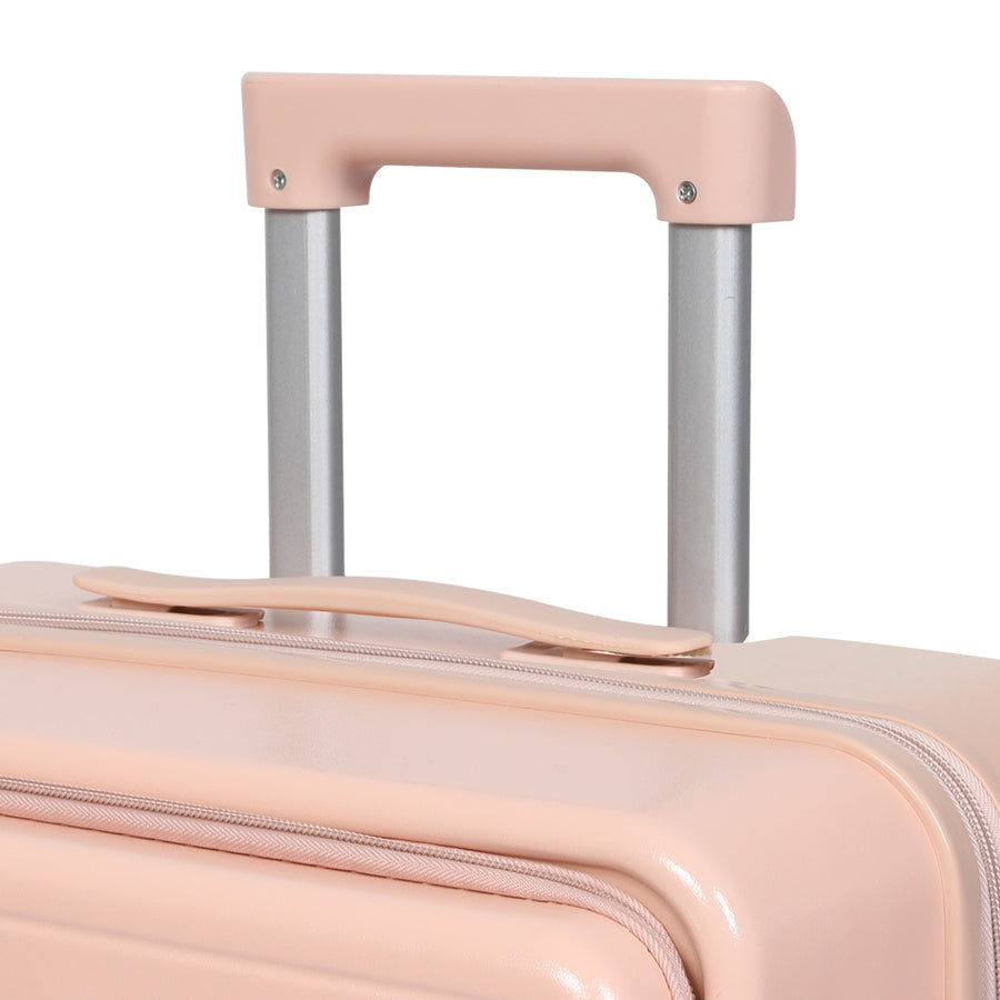 Slimbridge 20" Luggage Trolley Travel Hard Pink-2018816810790555653
