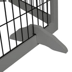 PaWz 6 Panels Pet Dog Playpen Puppy Grey-2006732991824531461