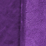 DreamZ 320GSM 220x160cm Ultra Soft Mink Aubergine Single - 45-Degree Angle