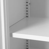 Levede Storage Cabinet Steel Kitchen White - 45-Degree Angle