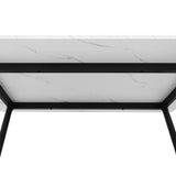Levede Steel Dining Table 4-6 Seater 150cm-2018816891606405125