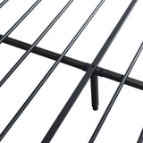 Levede Queen Metal Bed Frame LED Lights 2 Drawers - 45-Degree Angle