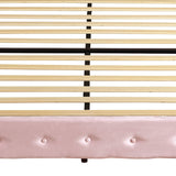 Levede King Floating Bed Frame LED Headboard USB Pink-2006732795224920069