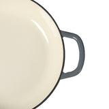 3.5L Enamel Dutch Oven Pan in Black Colour - 45-Degree Angle