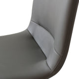 Levede Stackable Dining Chairs Kitchen Grey - 45-Degree Angle