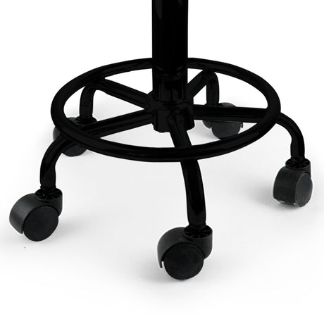 Levede Salon Stool Swivel Bar Stools Black with Black Stand-1954802612826148869