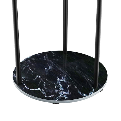 Levede Coat Rack Clothes Stand 8 Hook Organizer Black-2018816848522514437