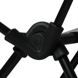 Levede Camping Chair Folding Outdoor Large Black - 45-Degree Angle