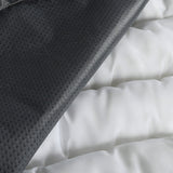 Pawz XL Size Orthopedic Dog Bed with Sherpa Plush Removable Cover in Grey - 45-Degree Angle
