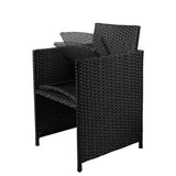 Levede 9PCS Outdoor Table Chair Set - 45-Degree Angle