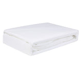 Dreamz 4pcs King Size 100% Bamboo Bed Sheet Set in White Colour - 45-Degree Angle