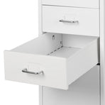 Levede 5 Drawer Office Cabinet Drawers White-2006733174390001669