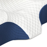 Dreamz Memory Foam Pillow Pillowcase Supprt Blue Rebound - 45-Degree Angle