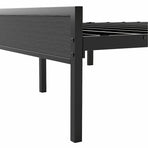 Levede Queen Bed Frame Steel Base with Headboard Grey-2006732773129326597