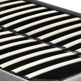 Levede Queen Bed Frame Fabric Tufted Grey - 45-Degree Angle