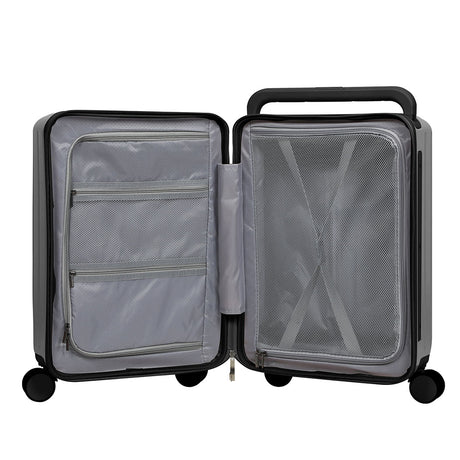 Slimbridge 20" Luggage Wide Handle TSA Lock Grey-1954802420173377541
