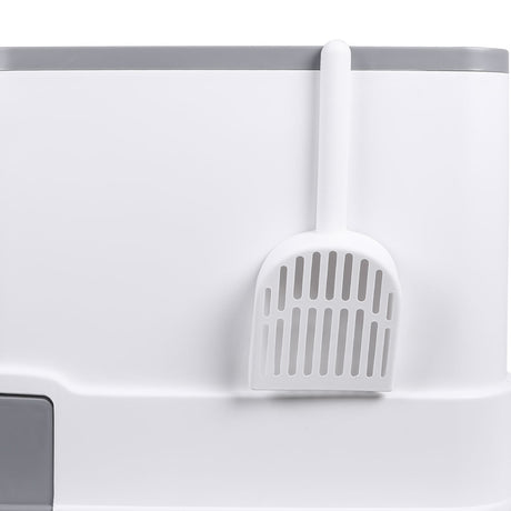 PaWz Cat Litter Box Fully Enclosed Kitty Grey-2018816755983585285