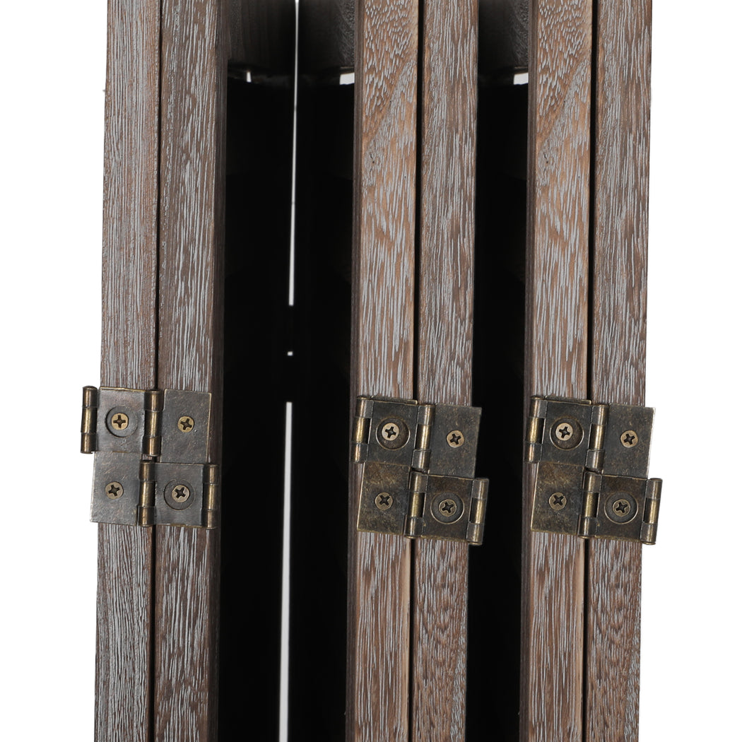 Levede 6 Panel Partition Room Divider Brown-2006732941249613829