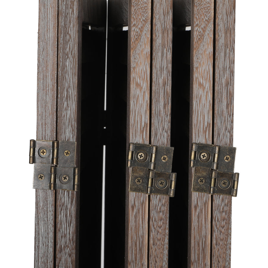 Levede 6 Panel Partition Room Divider Brown-2006732941249613829
