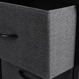 Levede Storage Cabinet Tower Chest Dark Grey-2006733272687710213