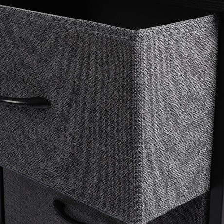 Levede Storage Cabinet Tower Chest Dark Grey-2006733272687710213