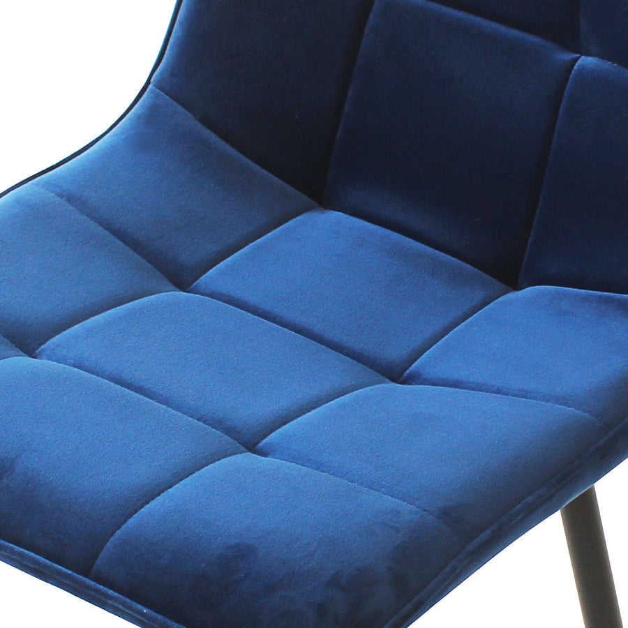 Levede 4x Dining Chairs Kitchen Velvet Blue-2006733264299102213