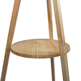 EMITTO Tripod Floor Lamp with Shelf - 45-Degree Angle