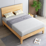 Levede Queen Rubberwood Bed Frame - Close-Up Angle