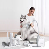 PaWz Pet Grooming Kit Vacuum Hair Dryer Remover - Close-Up Angle