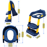 BoPeep Kids Toilet Ladder Blue - Front View