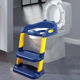 BoPeep Kids Toilet Ladder Blue - Close-Up Angle