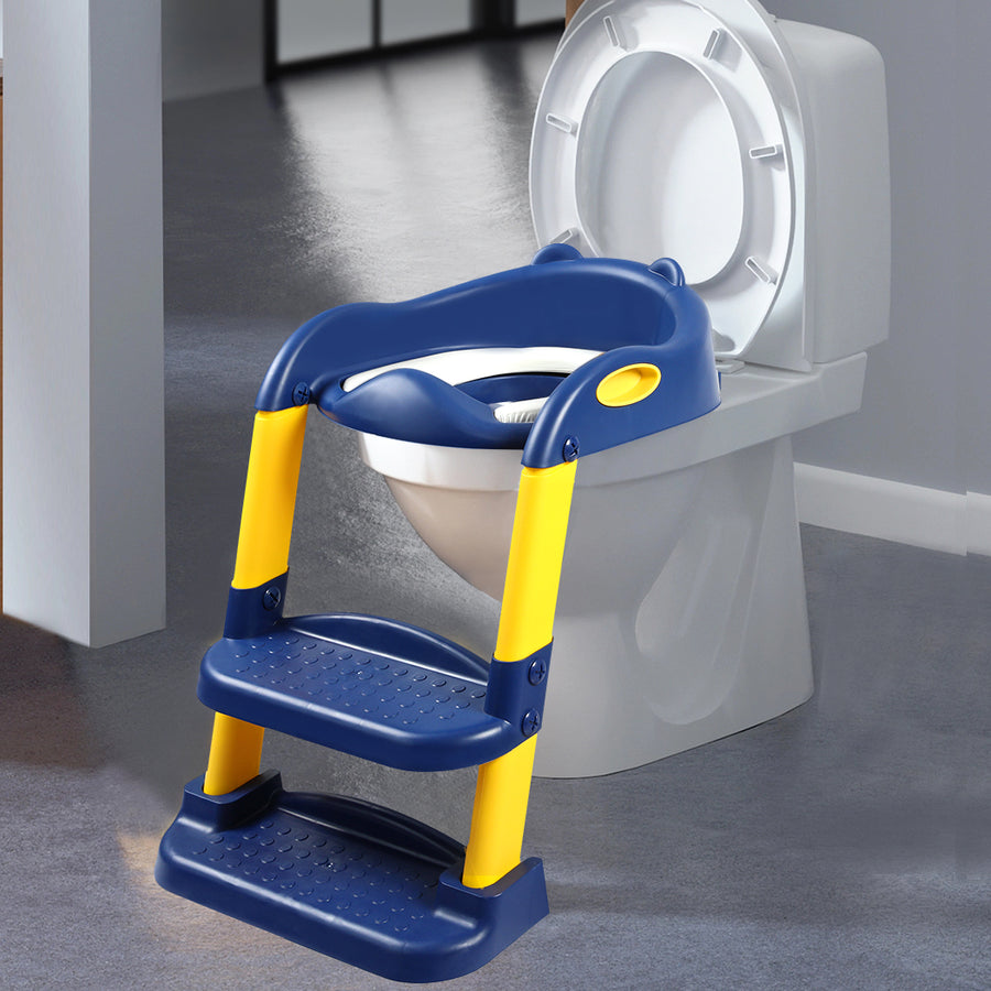 BoPeep Kids Toilet Ladder Blue-2006733051870187527