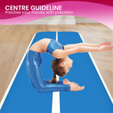 Powertrain 20cm Thick 3m x 1m Air Track Inflatable Gymnastics Tumbling Mat Airtrack - Blue - Extra Image