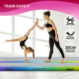 Powertrain 3m x 1m Air Track Inflatable Gymnastics Mat - Rainbow