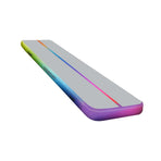 Powertrain 4m x 1m Air Track Inflatable Gymnastics Mat - Rainbow