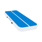 Powertrain 4m x 2m x 20cm Air Track Gymnastics Mat Tumbling Exercise - Blue White