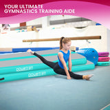 Powertrain 4m x 2m x 20cm Air Track Gymnastics Mat Tumbling Exercise - Grey Green - Extra Image
