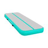 Powertrain 4m x 2m x 20cm Air Track Gymnastics Mat Tumbling Exercise - Grey Green
