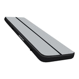 Powertrain 6m x 2m x 20cm Air Track Gymnastics Mat Tumbling Exercise - Grey Black