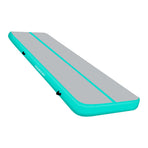 Powertrain 6m x 2m x 20cm Air Track Gymnastics Mat Tumbling Exercise - Grey Green