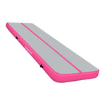 Powertrain 6m x 2m x 20cm Air Track Gymnastics Mat Tumbling Exercise - Grey Pink