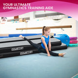 Powertrain 7m x 1m x 20cm Air Track Inflatable Tumbling Mat Gymnastics - Grey Black - Extra Image