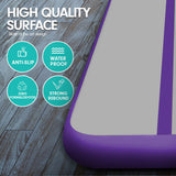 Powertrain 3m x 1m Air Track Inflatable Gymnastics Mat - Purple Grey
