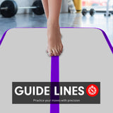 Powertrain 3m x 1m Air Track Inflatable Gymnastics Mat - Purple Grey