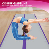 Powertrain 4m x 1m Air Track Inflatable Gymnastics Mat - Purple Grey - Extra Image