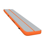 Powertrain 5m x 1m Air Track Inflatable Gymnastics Mat - Orange Grey