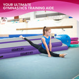 Powertrain 5m x 1m Air Track Inflatable Gymnastics Mat - Purple Grey