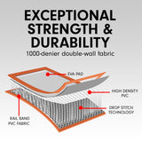 Powertrain 5m x 1m Air Track Inflatable Gymnastics Mat - Orange Grey