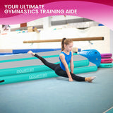 Powertrain 6m x 1m x 20cm Air Track Inflatable Gymnastics Mat - Green
